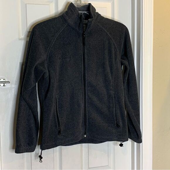 Columbia Gray Fleece Full Zip-up Jacket Size Medium - Picture 4 of 10